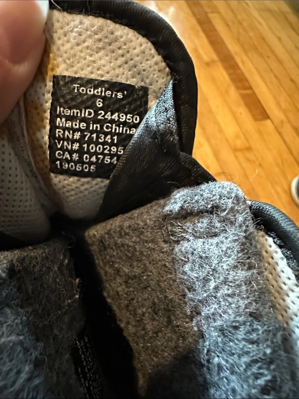 Kids Navy and Black LL Bean Winter Boots